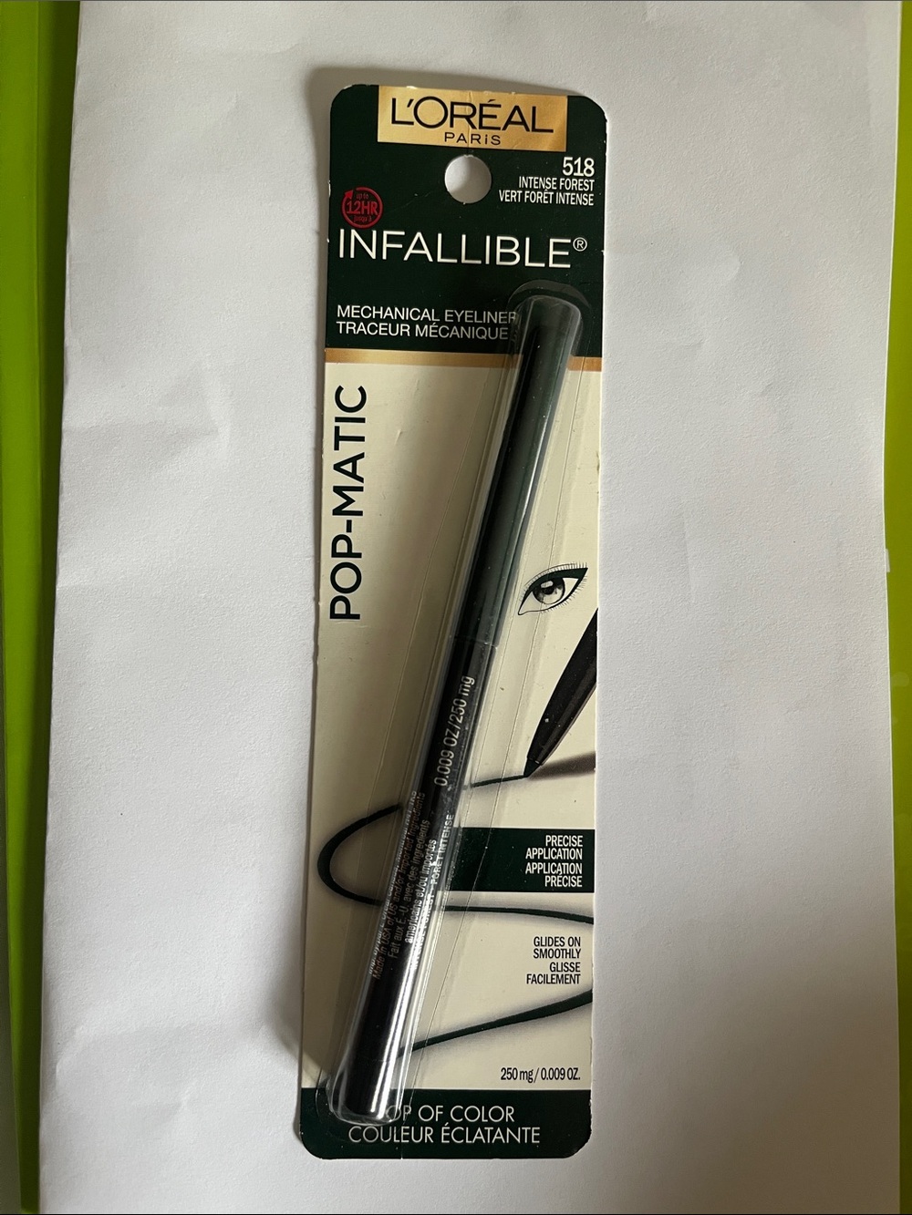 Infallible Pop-Matic Mechanical Eyeliner - Intense Forest (Green) (518)